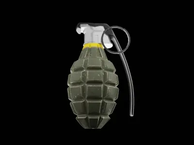 MK2 grenade Free low-poly 3D model buy
