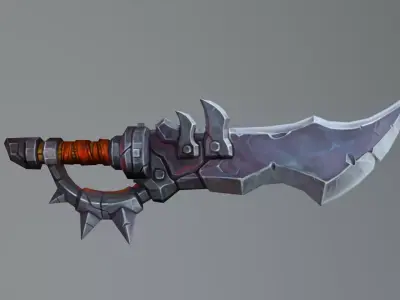 Sword Low-poly 3D model 58