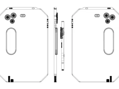 Android sci-fi tablet  Low-poly 3D model