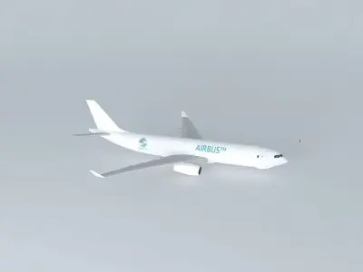 Airbus A330-200F Template  Free 3D model