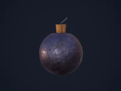Bomb Ball Low-poly 3D model purchase