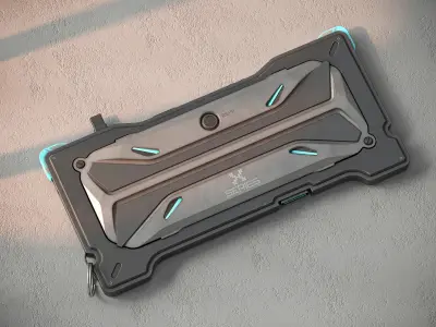 Sci-fi Controller X1 PBR Low-poly 3D model