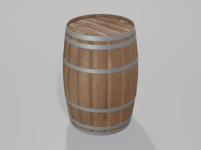 Medium Toasted Bourbon Barrel 3D model