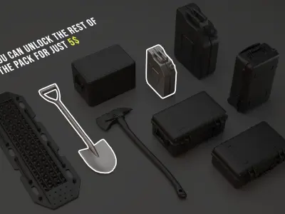 Offroad - AssetPack - 2 FREE ASSETS  Free 3D model