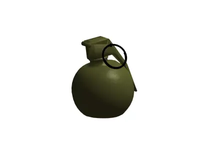 M67 grenade 3D model purchase