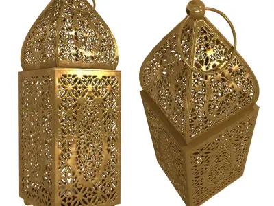 Moroccan Table Lantern 3D model