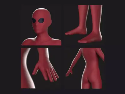 SUPERHERO SUITS genesis 8 male female highpoly 3D model