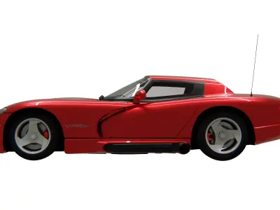 Dodge Viper SR1 1995 Low-poly 3D model