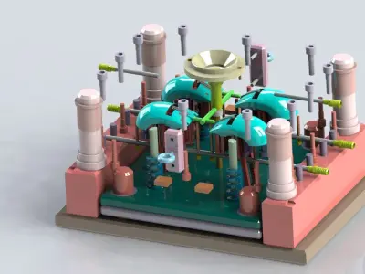 injection mouse mold 3D model