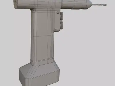 Stryker Power Tool Low-poly 3D model