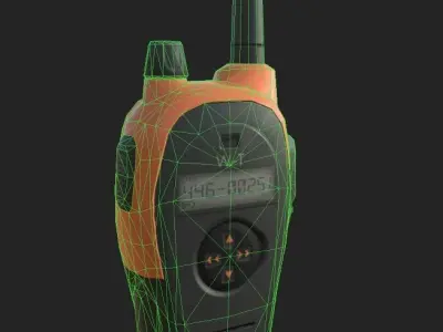 Walkie talkie Low-poly 3D model get