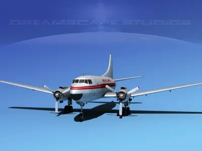 Martin 202 Air Atlantic 3D model