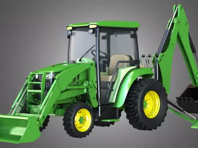 JD - 3033R  Tractor 3D model