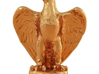 Eagle Gold Figurine 3D model