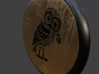The famous Hoplon shield 3D model