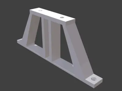 KP08 raised bearing mount 3D print model
