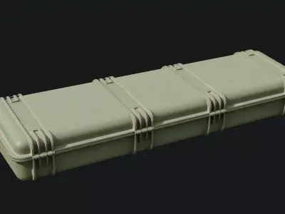 Low Poly PBR Military Case 03 Low-poly 3D model