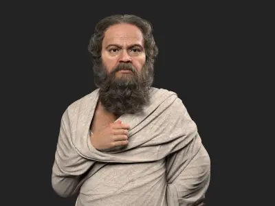 Greek Philosophers 3D model