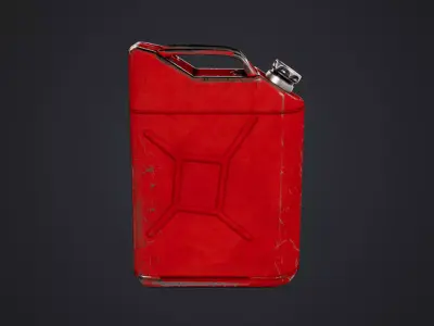 Fuel Can Low-poly 3D model purchase