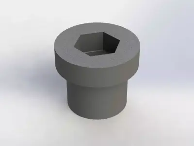 Soquete 38mm x 1 pol Socket 3D model