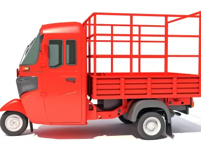 Pickup Mini Truck Rickshaw 3D model