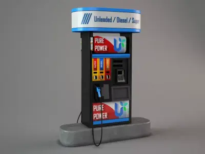 Gas Pomp 3D model