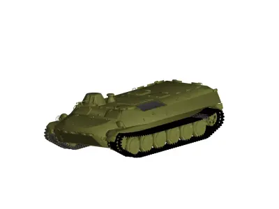 MT-LB armored fighting vehicle 3D model