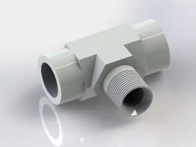 Hydraulic FITTING TEE 5604-6-6-6 Free 3D model