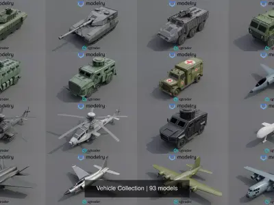 Vehicle Collection 3D Model Pack