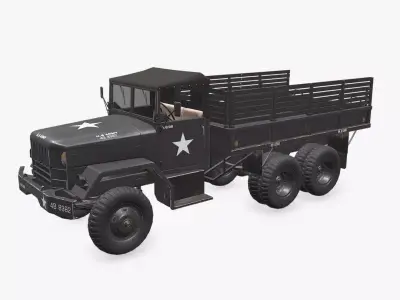 M35 Military Cargo Truck Low-poly PBR Low-poly 3D model