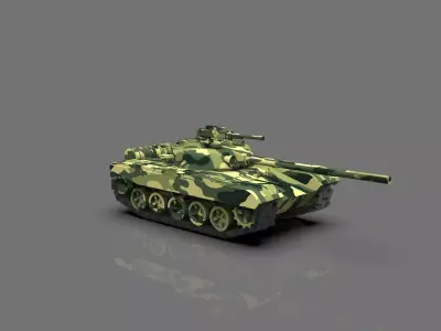T72 TANK  MINIATURE 3D print model