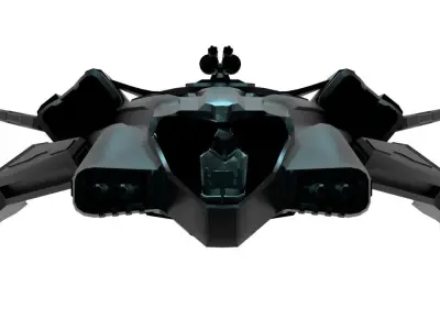 Jet scifi 3D model