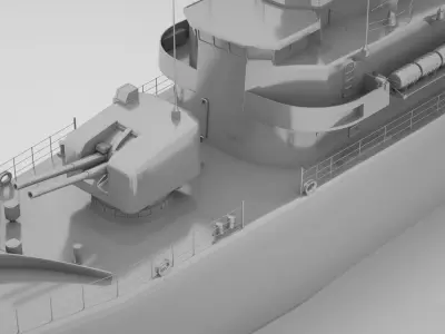 Leander Class Frigate - Royal Navy 3D model