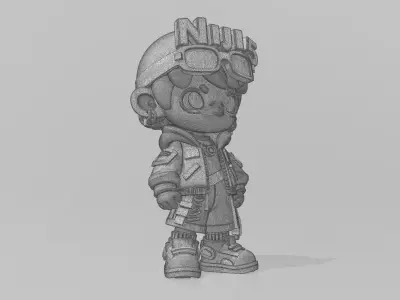 Cyber - Trendy Boy 3D model