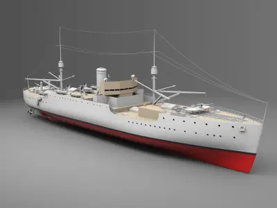 USS Vestal 3D model