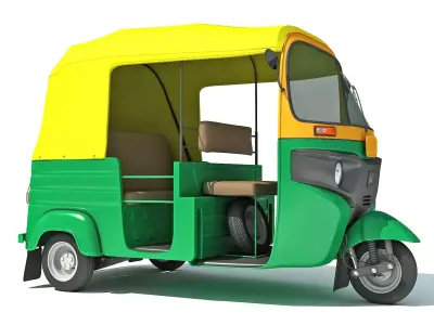 Auto Rickshaw Bajaj TukTuk 3D model