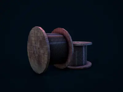 Cable Coil Low-poly 3D model purchase
