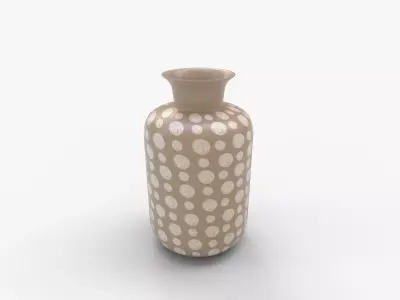 Antiqued Mercury Glass Table Vase 3D model