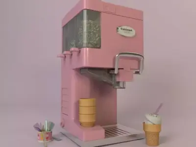 3D Ice cream machine 3D model