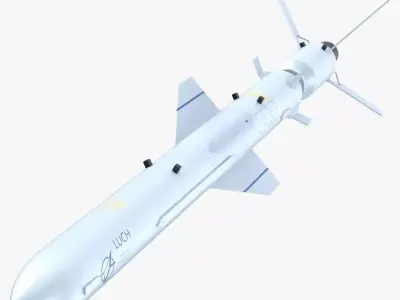 Neptune R-360 Anti-Ship Cruise Missile PBR 3D model