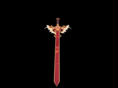 Free Sword Game Ready Free low-poly 3D model