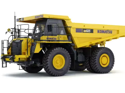 Komatsu HD605-8 Rigid Dump Truck 3D model