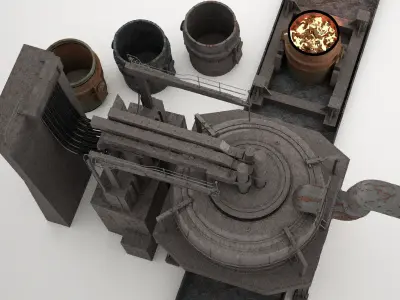 Furnace Electric Arc Furnace 3D model