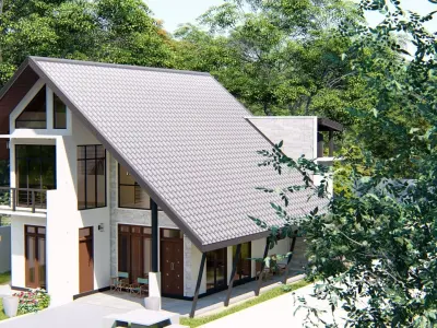 Private Family Cottage 3D model