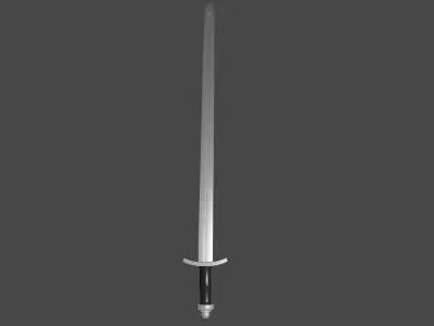 Caroling sword Low-poly 3D model