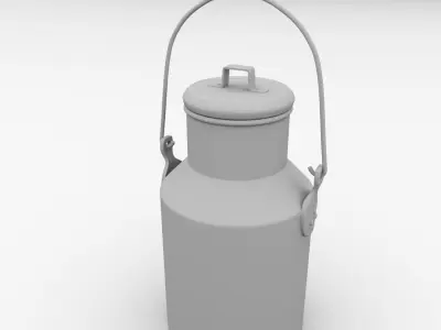 Milk Can 3D model get
