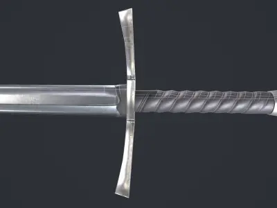 Sword Low-poly 3D model 90