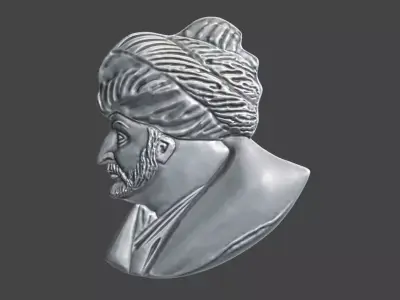Sultan Mehmed II The Conqueror Commemorative Medal 3D print model