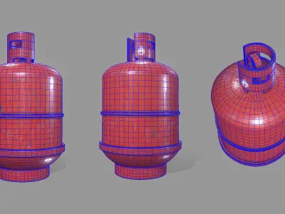 Gas bottle 3D model purchase