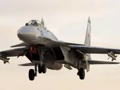 Russian Fighter Jet Sukhoi SU-37 Flanker-F Terminator 3D model